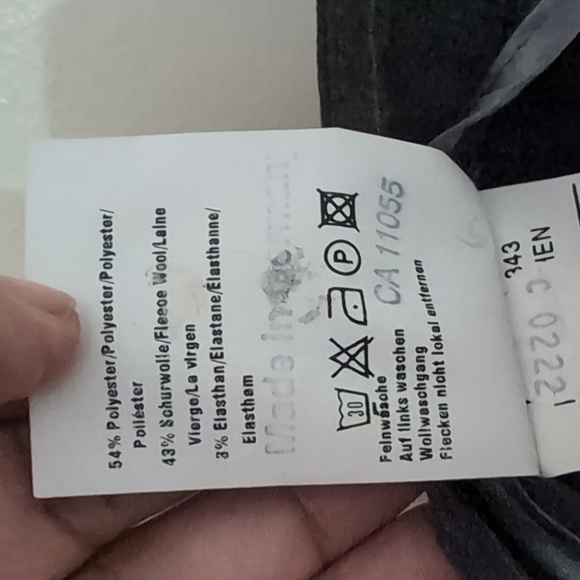 Brax| Grey With Brown Pin Stripe Pants Zippered Front Techno Wool - Picture 10 of 12